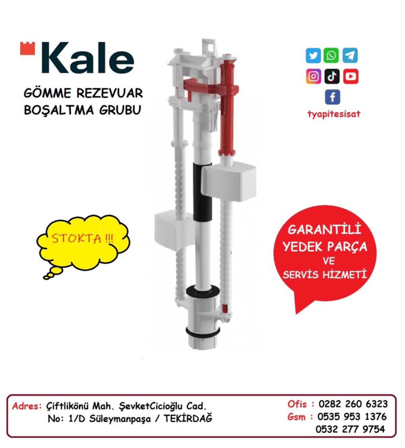 KALE GÖMME REZERVUAR KALE İNTEGRA BOŞALTMA GRUBU (İntegra Model)