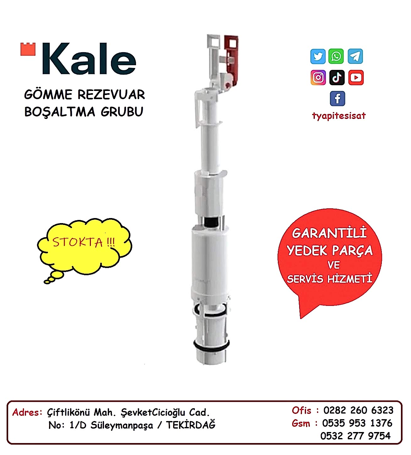 KALE GÖMME REZERVUAR KALE VERSUS BOŞALTMA GRUBU (Versus Model)